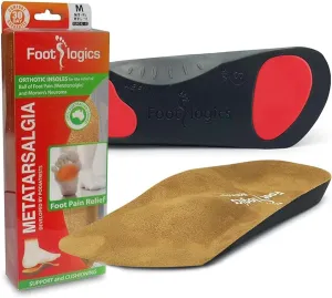 3/4 Length Orthotic Shoe Insoles with Built-in Raise for Ball of Foot Pain, Morton’s Neuroma, Flat Feet - Metatarsalgia (XL (Men's 12-14))