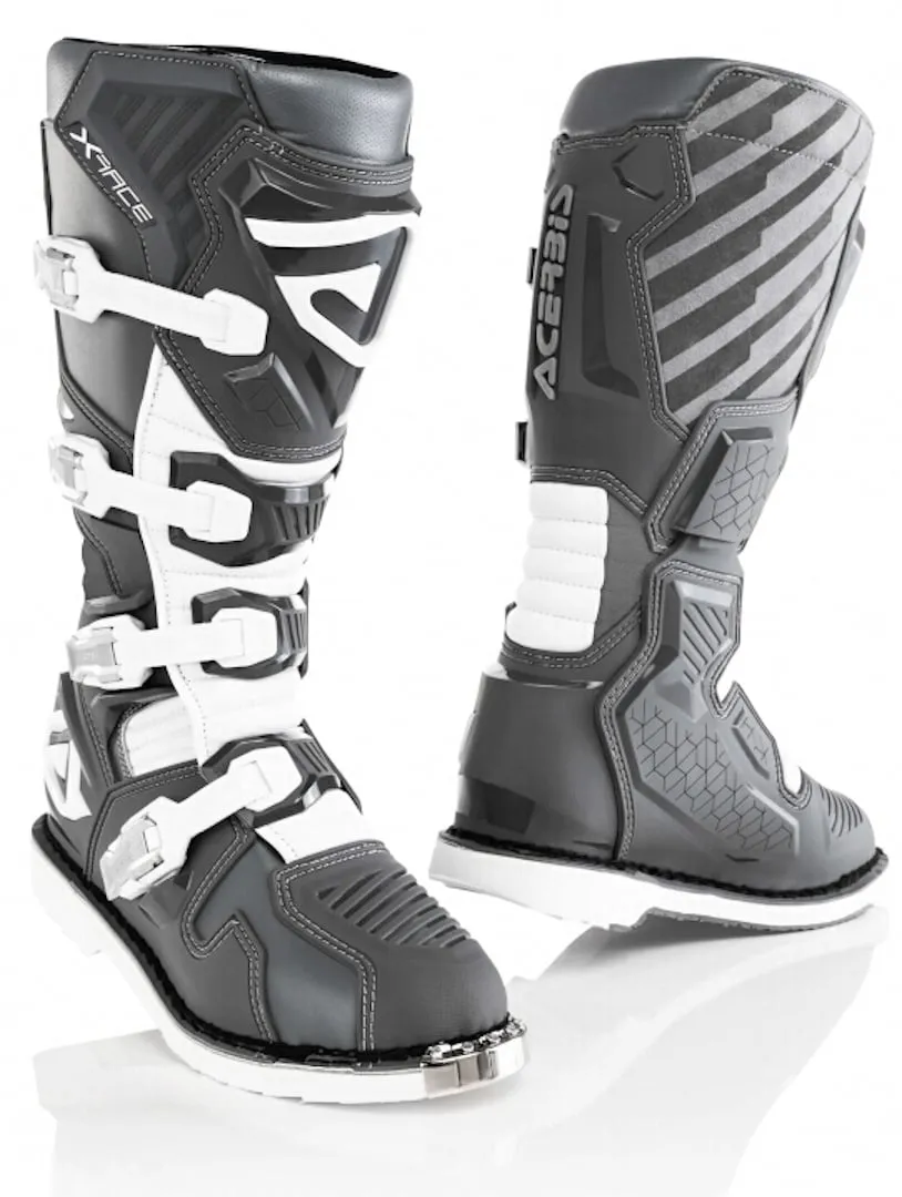Acerbis X-Race motocross boots, gray
