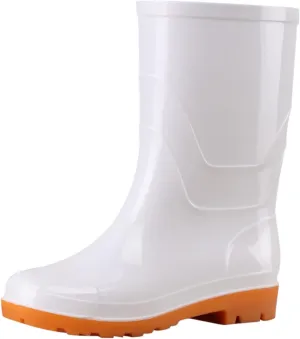 AMDBEL Rain Boots For Women, Women's Mid Calf Rain Boots Waterproof Garden Rain Shoes Anti-Slipping Rainboots for Ladies