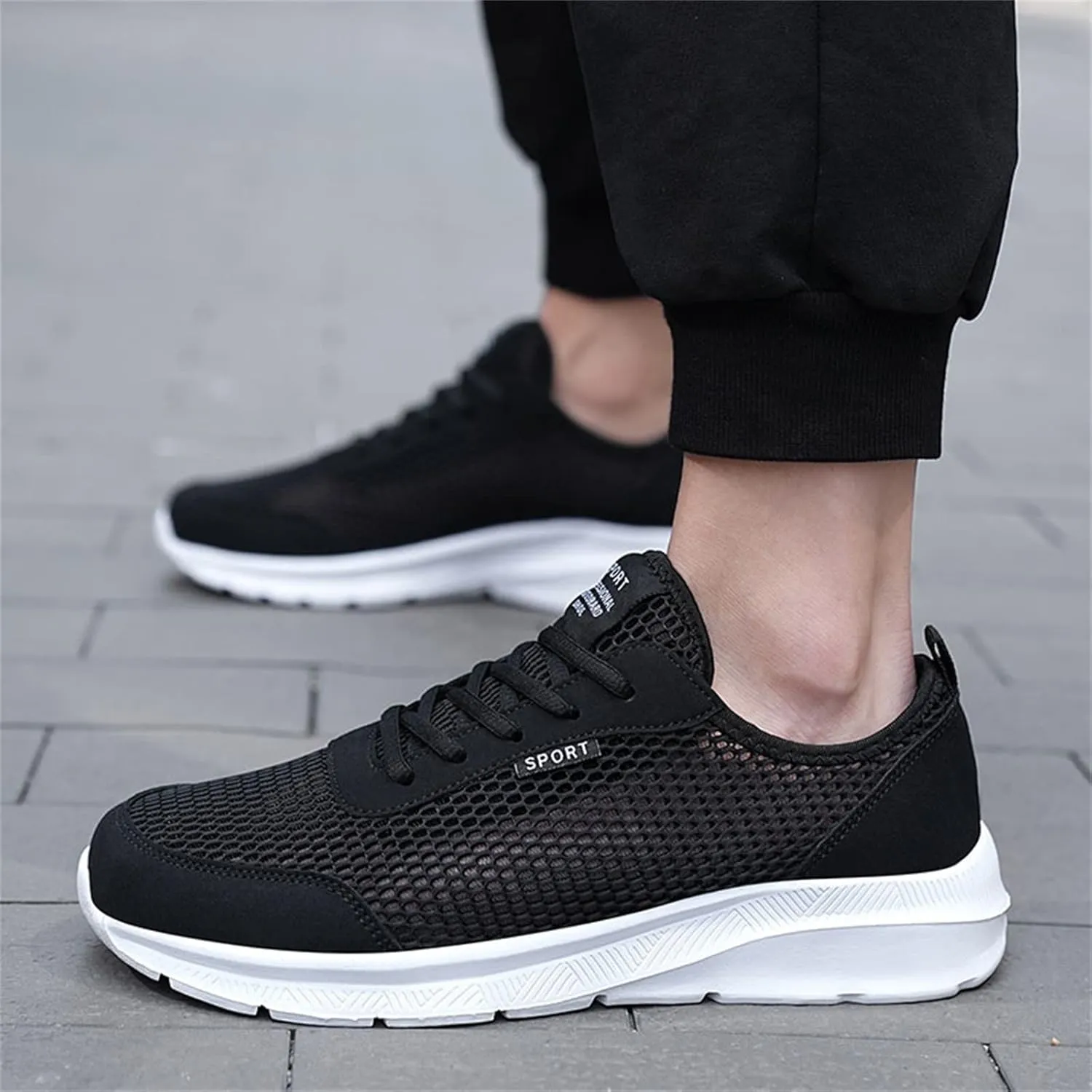 Arch Support Non Slip Minimalist Shoes for Men Athletic Gym Tennis Shoe for Men Business Casual Versatile Shoes