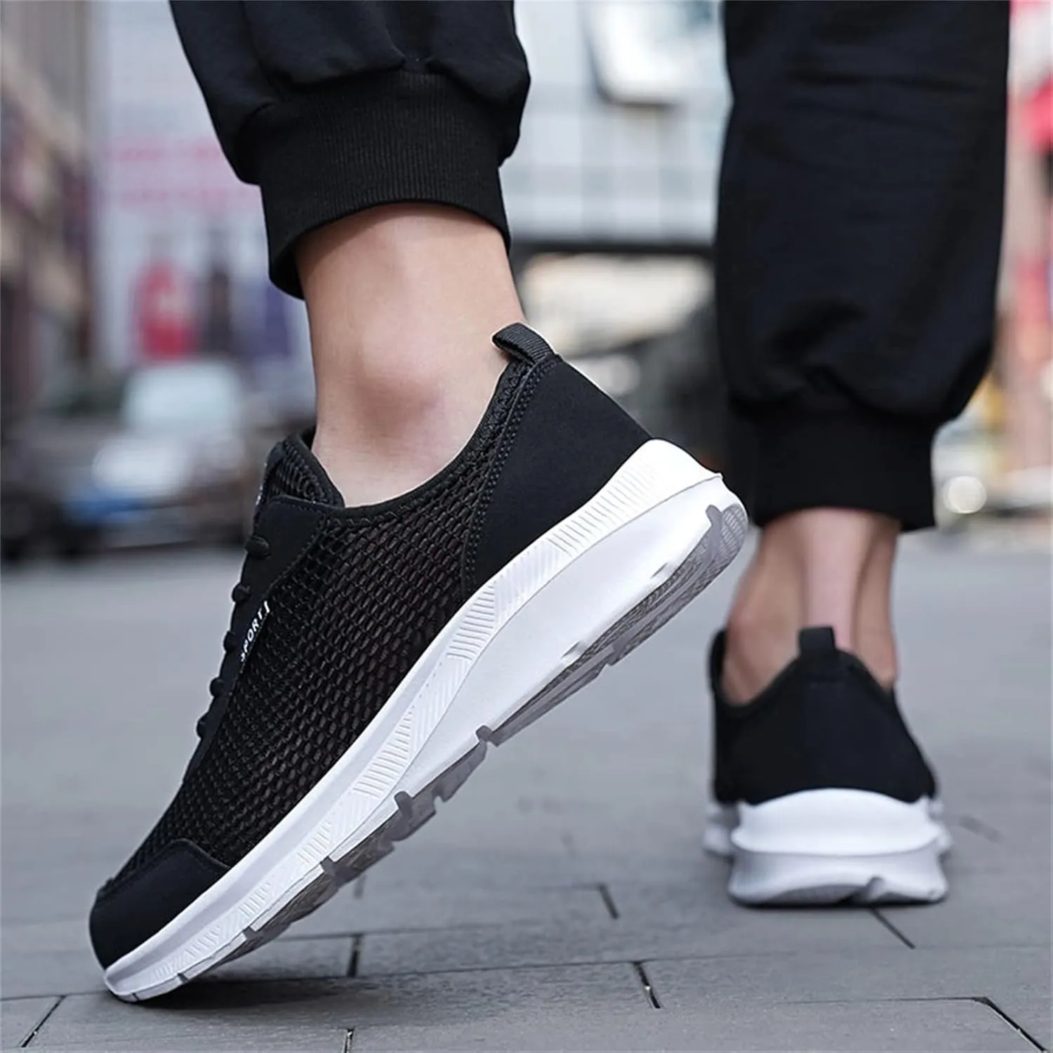 Arch Support Non Slip Minimalist Shoes for Men Athletic Gym Tennis Shoe for Men Business Casual Versatile Shoes