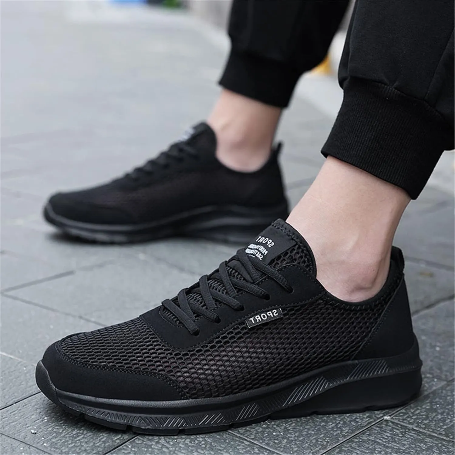 Arch Support Non Slip Minimalist Shoes for Men Athletic Gym Tennis Shoe for Men Business Casual Versatile Shoes