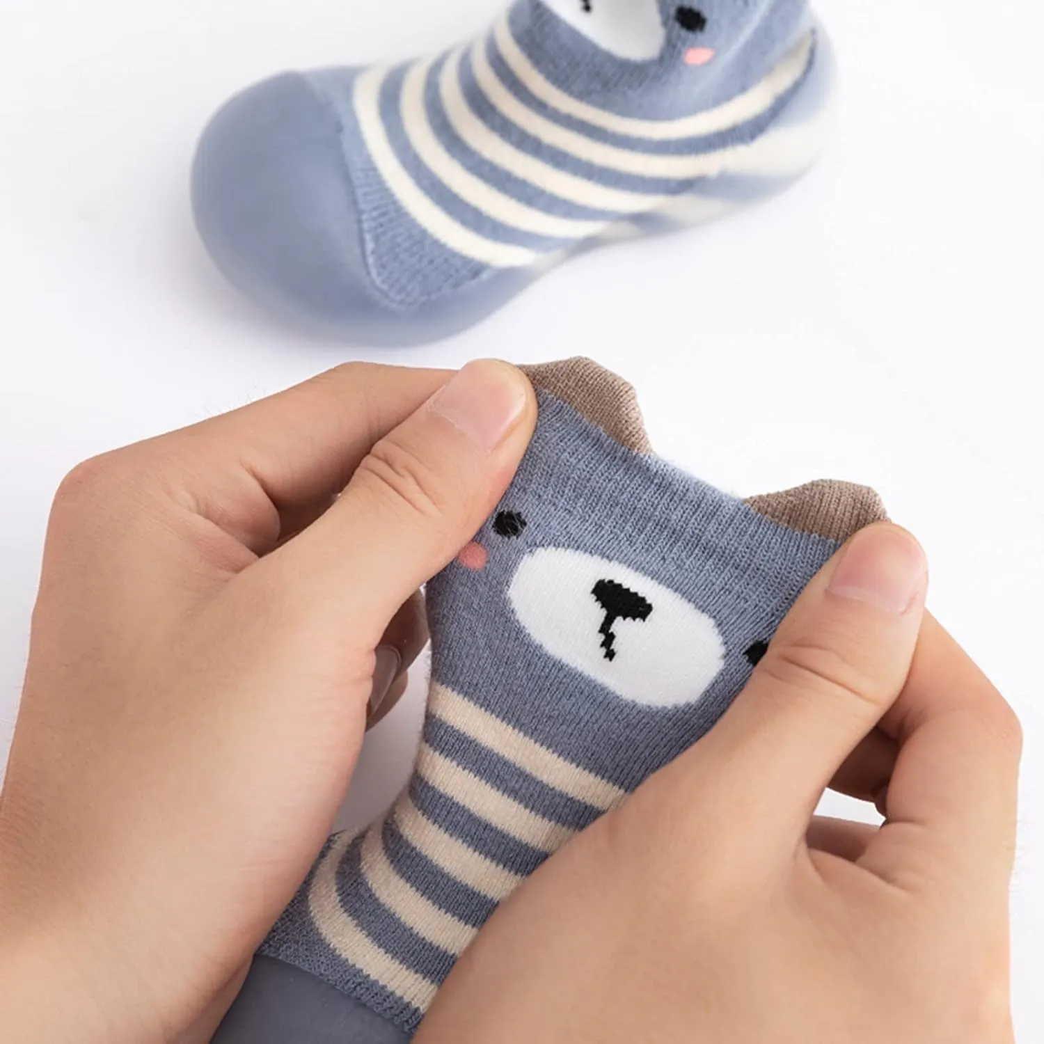 Baby Girl Shoes,Kids Toddler Baby Boys Girls Solid Warm Knit Soft Sole Rubber Shoes Sock Slipper Stocking Girls Shoes