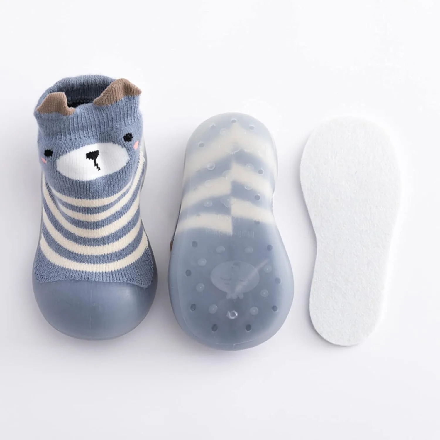 Baby Girl Shoes,Kids Toddler Baby Boys Girls Solid Warm Knit Soft Sole Rubber Shoes Sock Slipper Stocking Girls Shoes