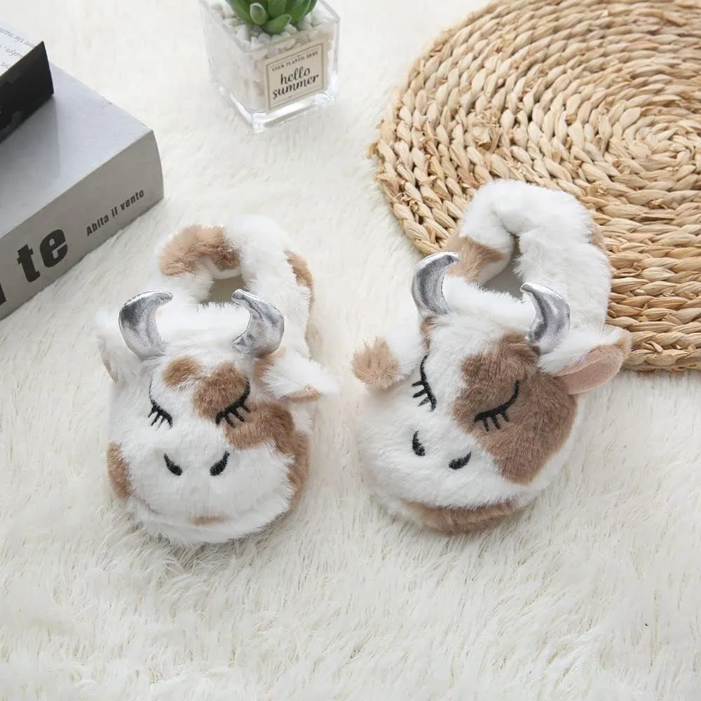 Baby Girls' Cartoon Indoor Anti Slip House Slippers