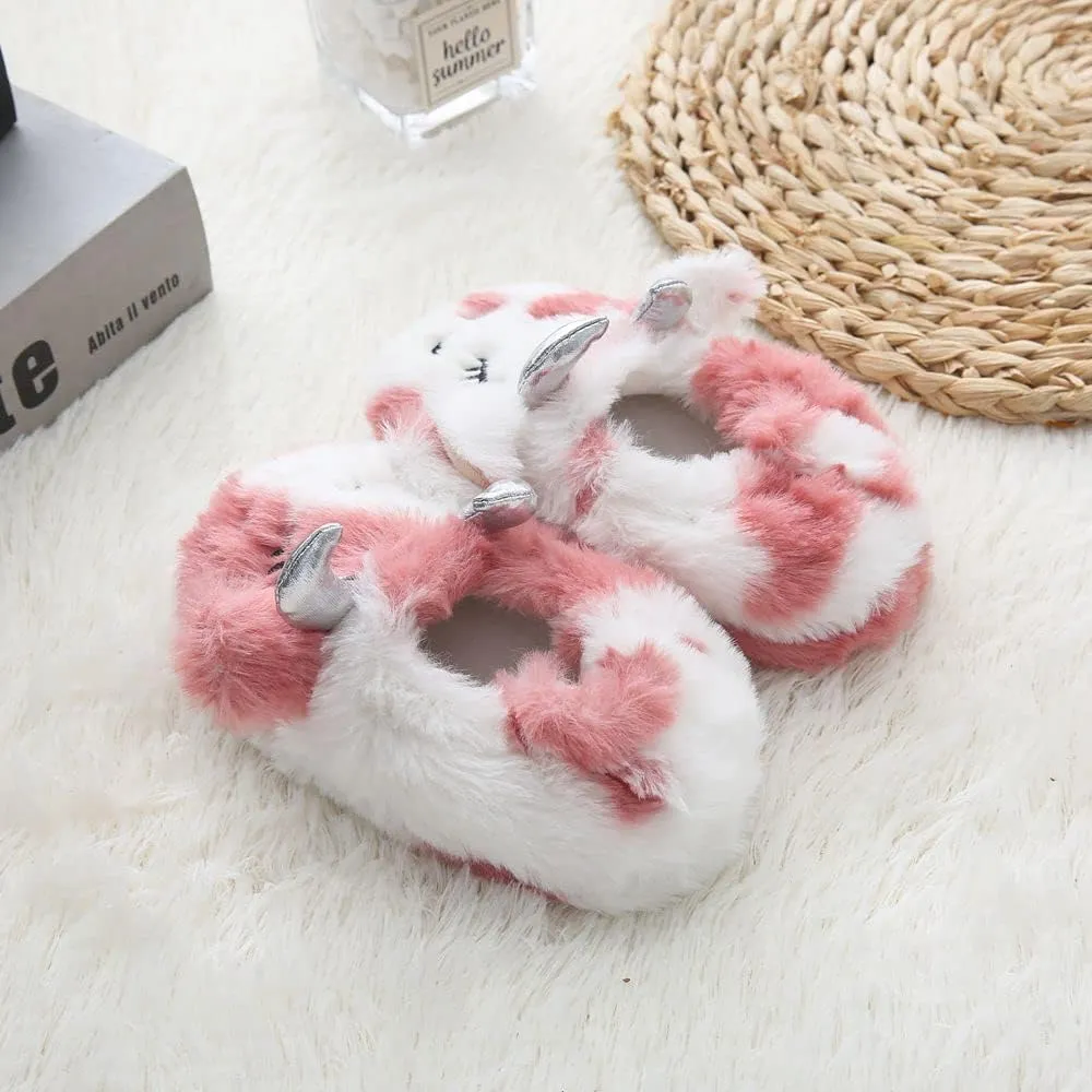 Baby Girls' Cartoon Indoor Anti Slip House Slippers