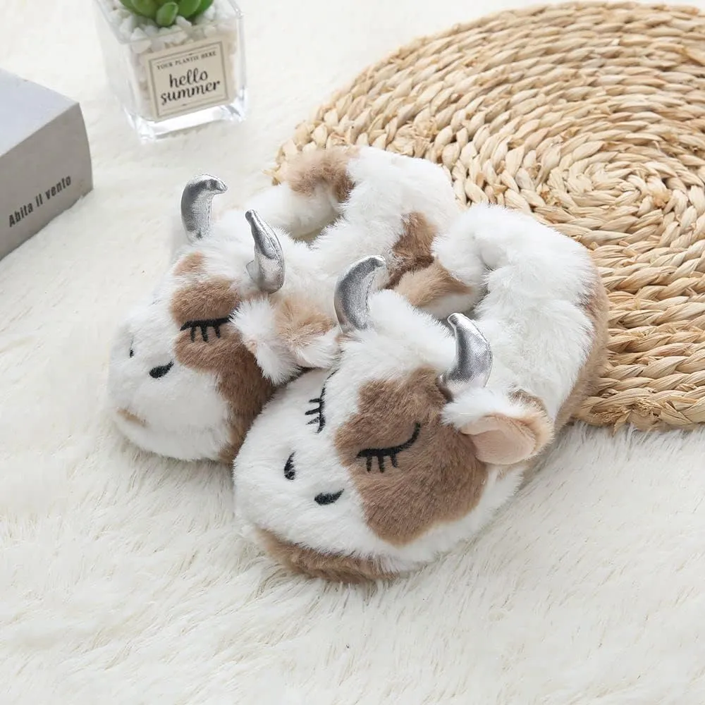 Baby Girls' Cartoon Indoor Anti Slip House Slippers