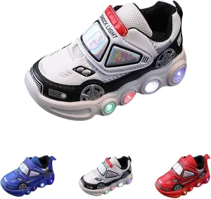 Baby Toddler Boys Girl Led Light Up Casual Shoes Kids artoon Rabbit Luminous Sport Flat Sneakers Sports Walking