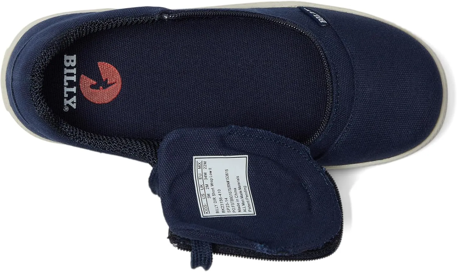 BILLY Footwear Kids DR Short Wrap Low II Unisex Kids Sneakers  Thick Knit Lining  Rubber Midsole & Outsole