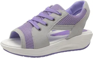 Black Open Toe Sandals for Women Mesh Comfy Orthopedic Sneakers Hollow Out Wide Width Sandal Running Sports Shoes