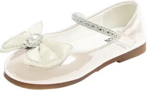 Bowknot Fashion Autumn Toddler and Girls Casual Shoes Thick Sole Round Toe Buckle Dress Shoes Shoes 2