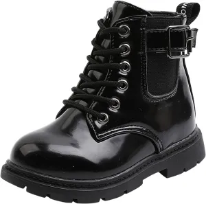 Boys and Girls Waterpoor Ankle Boots Short Boots Leather Shoes Toddler Boots Little Girls Size One Boots