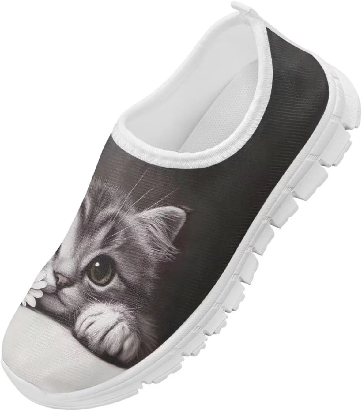 Boys Girls Slip Ons Flat Lightweight Sneakers Walking Casual Shoes Comfortable Art Painted Travel Outdoor Shoes for Big Kids US Size 11-15