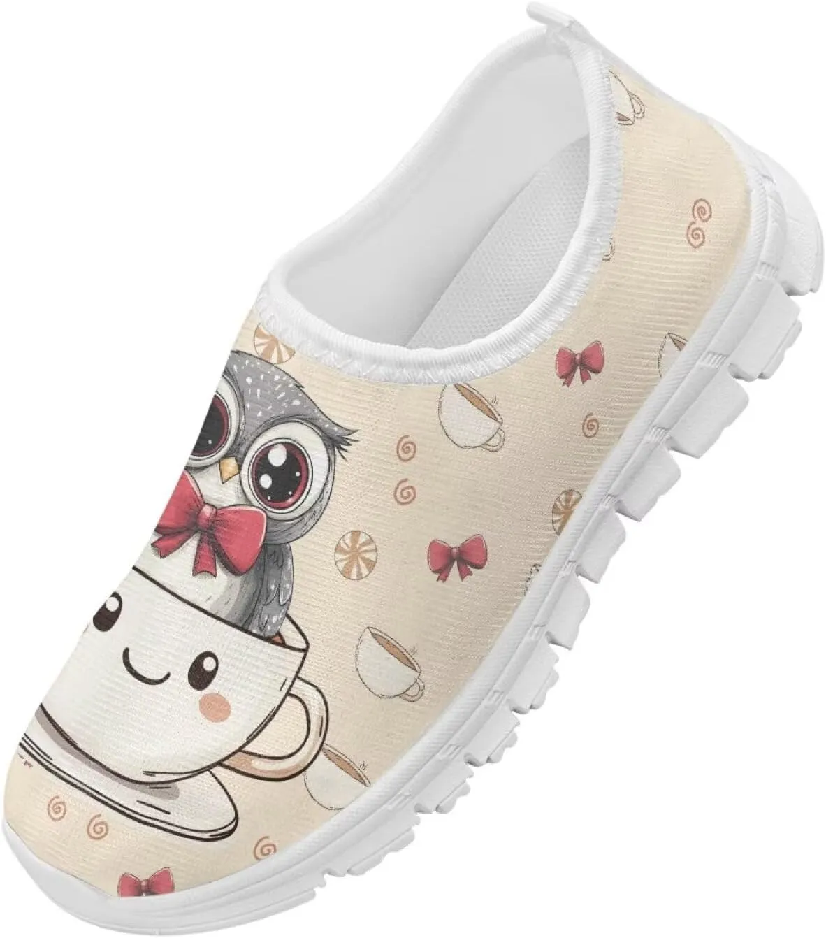 Boys Girls Slip Ons Flat Lightweight Sneakers Walking Casual Shoes Comfortable Art Painted Travel Outdoor Shoes for Big Kids US Size 11-15