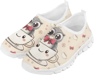 Boys Girls Slip Ons Flat Lightweight Sneakers Walking Casual Shoes Comfortable Art Painted Travel Outdoor Shoes for Big Kids US Size 11-15