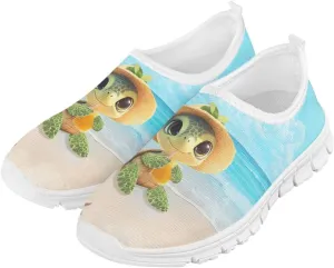Boys Girls Slip Ons Flat Lightweight Sneakers Walking Casual Shoes Comfortable Art Painted Travel Outdoor Shoes for Big Kids US Size 11-15