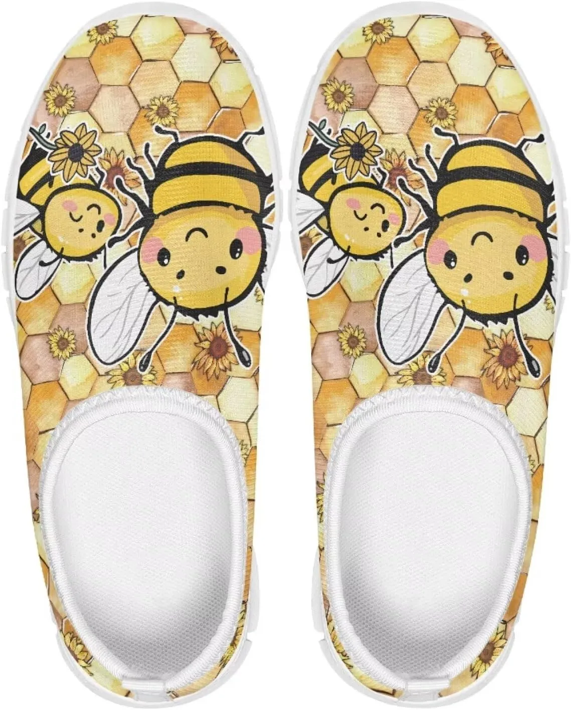 Boys Girls Slip Ons Flat Lightweight Sneakers Walking Casual Shoes Comfortable Art Painted Travel Outdoor Shoes for Big Kids US Size 11-15