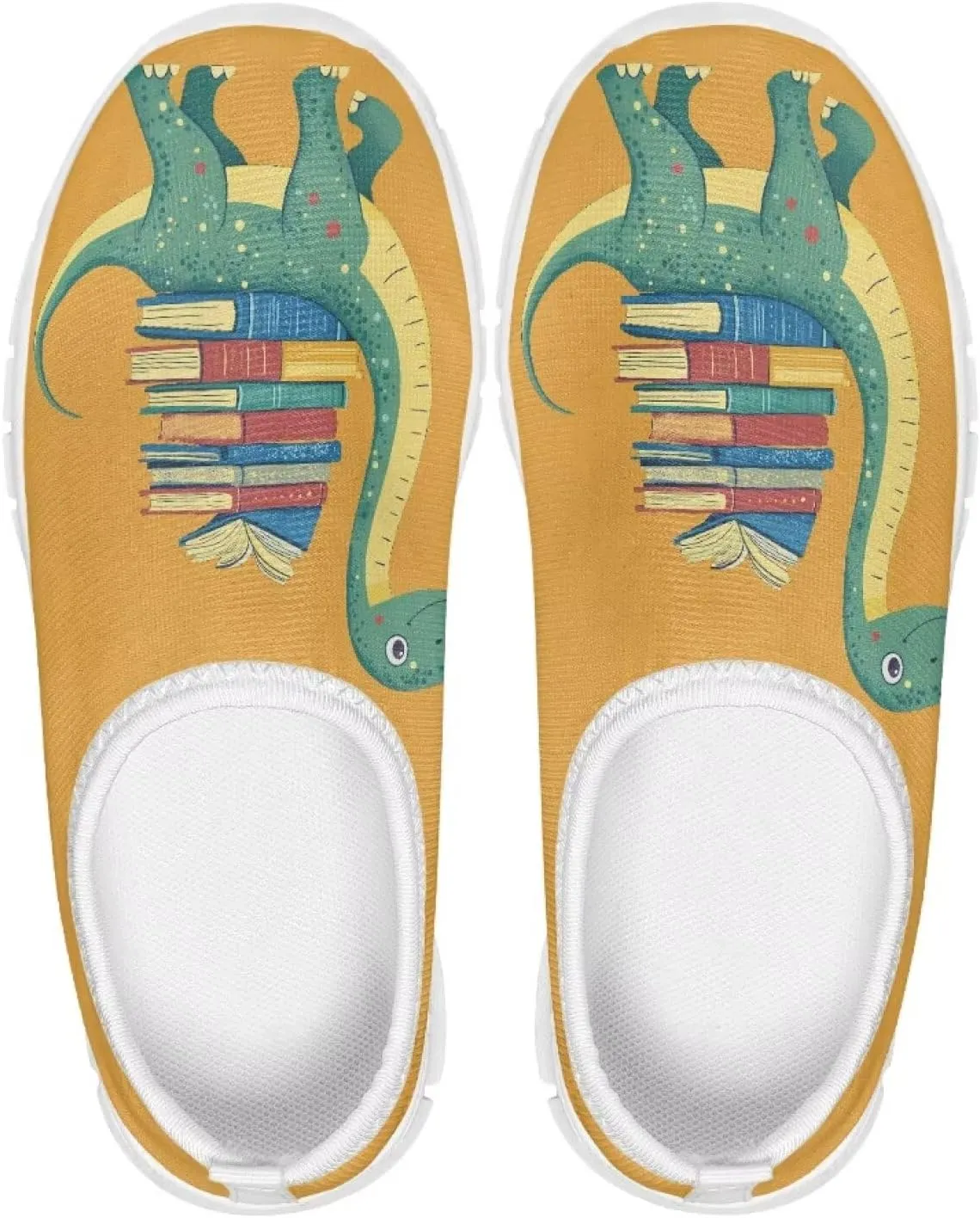 Boys Girls Slip Ons Flat Lightweight Sneakers Walking Casual Shoes Comfortable Art Painted Travel Outdoor Shoes for Big Kids US Size 11-15