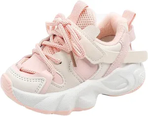 Boys Girls Sneakers Lace up Kids Tennis Shoes for Walking Running Lightweight Breathable Shoes Little Kid