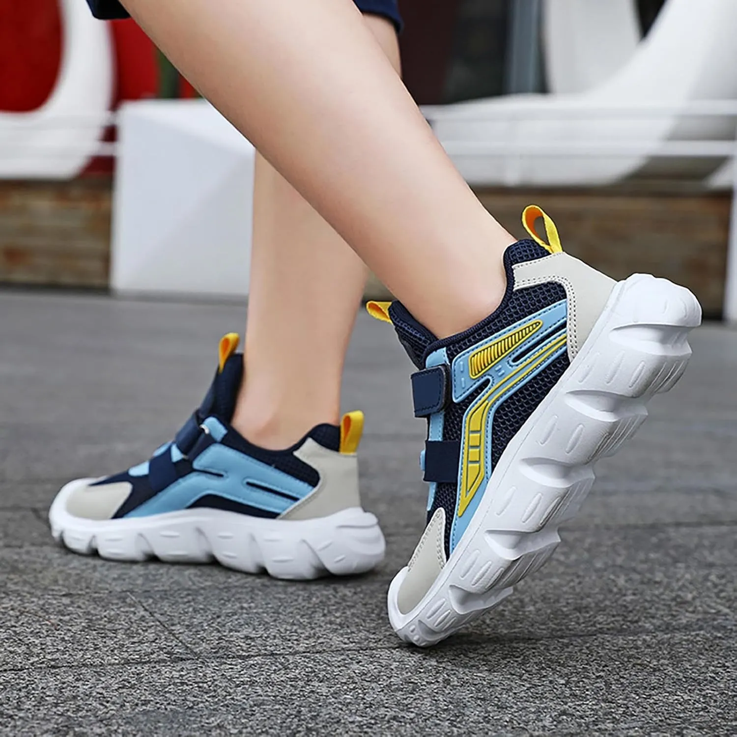 Boys Girls Tennis Basketball Sneakers Kids Lightweight Sneakers for Toddler Running Breathable Sport Athletic Shoes