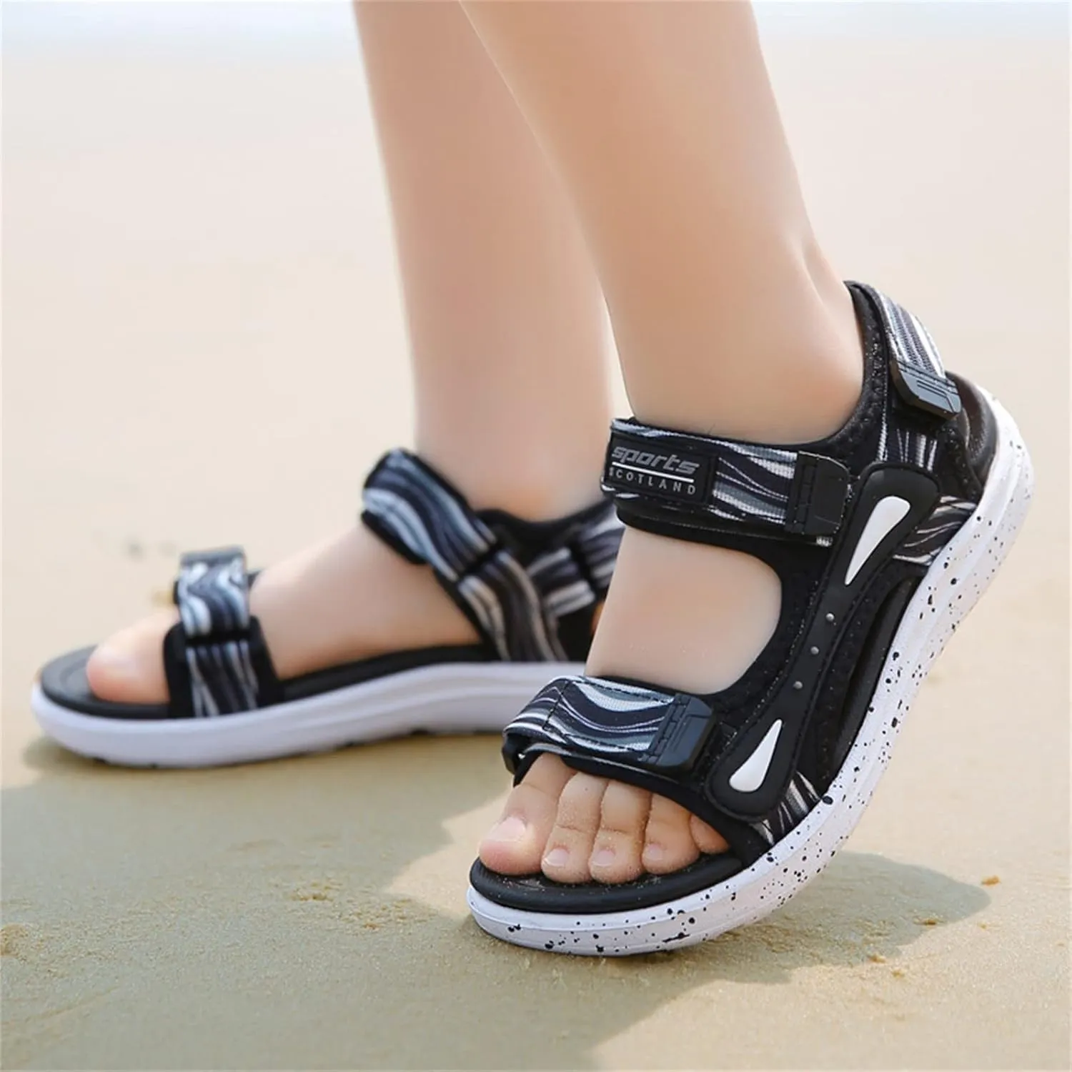 Boys Soft Sole Shoes Children Sandals Fashion Breathable Thick Soled Summer Lightweight Soft Soled Children