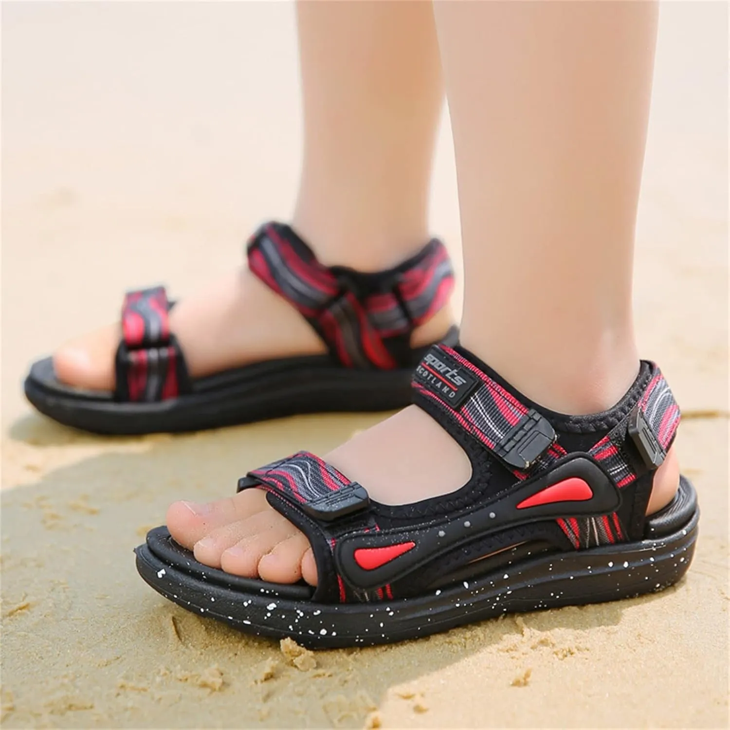 Boys Soft Sole Shoes Children Sandals Fashion Breathable Thick Soled Summer Lightweight Soft Soled Children
