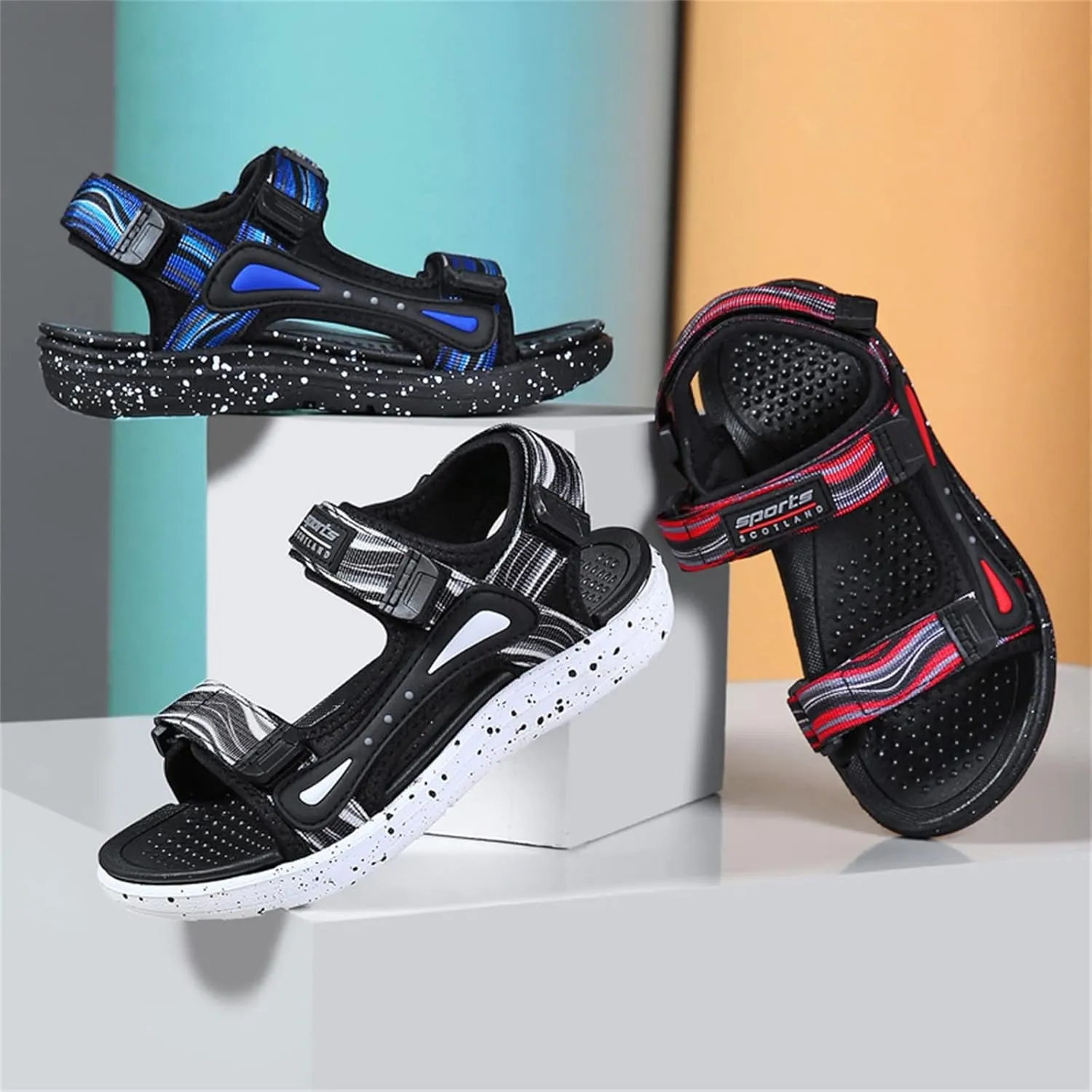 Boys Soft Sole Shoes Children Sandals Fashion Breathable Thick Soled Summer Lightweight Soft Soled Children