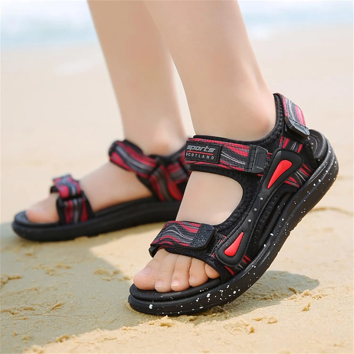 Boys Soft Sole Shoes Children Sandals Fashion Breathable Thick Soled Summer Lightweight Soft Soled Children
