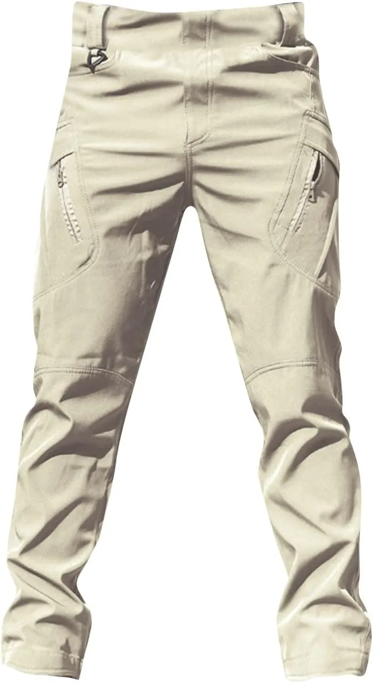 Cargo Pants for Men Waterproof Relaxed Fit Waterproof Hiking Pants Quick Dry Travel with Pockets