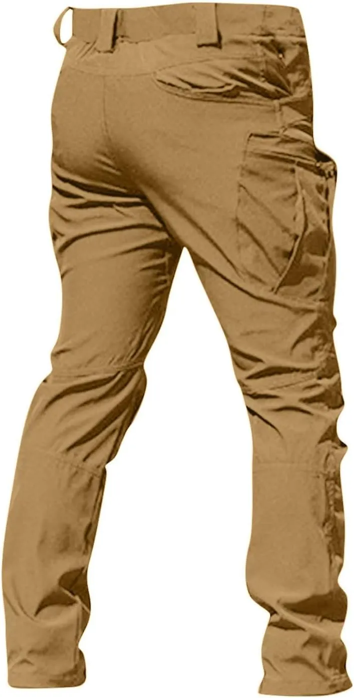 Cargo Pants for Men Waterproof Relaxed Fit Waterproof Hiking Pants Quick Dry Travel with Pockets