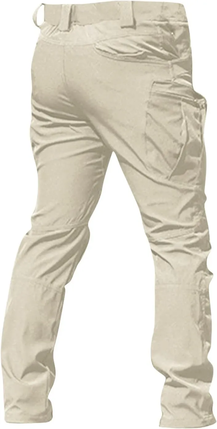 Cargo Pants for Men Waterproof Relaxed Fit Waterproof Hiking Pants Quick Dry Travel with Pockets