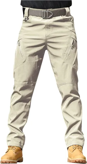 Cargo Pants for Men Waterproof Relaxed Fit Waterproof Hiking Pants Quick Dry Travel with Pockets