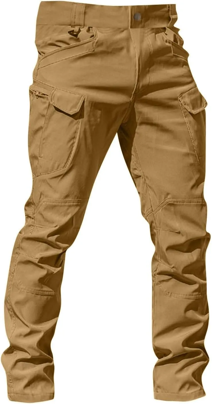 Cargo Pants for Men Waterproof Relaxed Fit Waterproof Hiking Pants Quick Dry Travel with Pockets