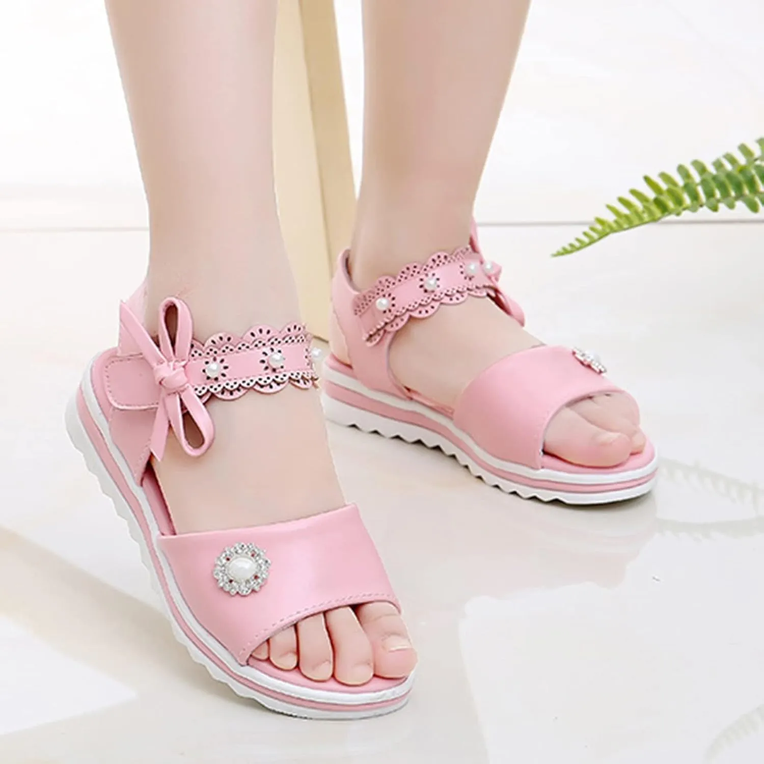 Children Shoes Fashion Flower Thick Sole Sandals Soft Sole Comfortable Princess Sandals Slide Sandals for Girls