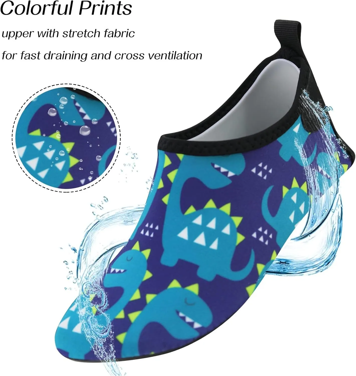 Children Thin and Breathable Swimming Shoes Water Rubber Beach Shoes Skin Diving Shoes Shoes Size 1