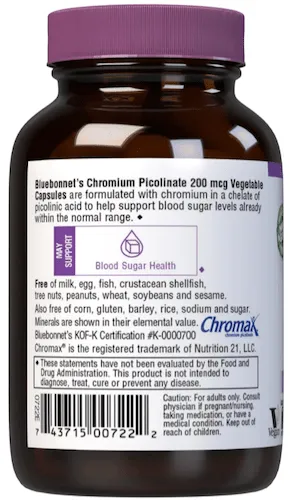 Chromium Picolinate 200 mcg, 100 vcap
