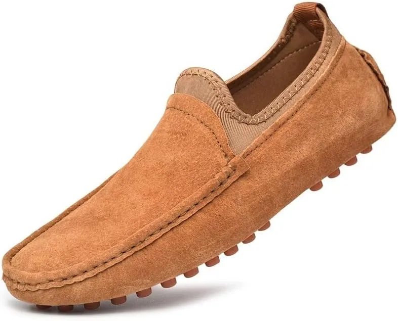 Classic Soft Suede Shoes Men Loafers Slip On Leather Casual Men Shoes Comfort Driving Shoes Men Flats Walking Footwear