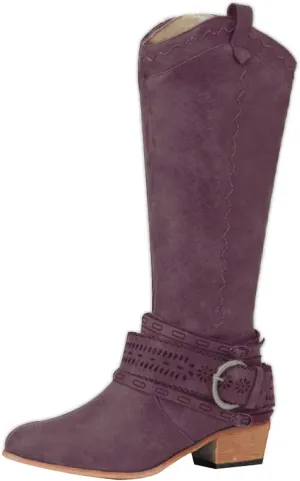 Combat Boots Womens Retro Hollow Lace Thigh High Boots Low Chunky Heel Buckle Knee Tall Long High Boots