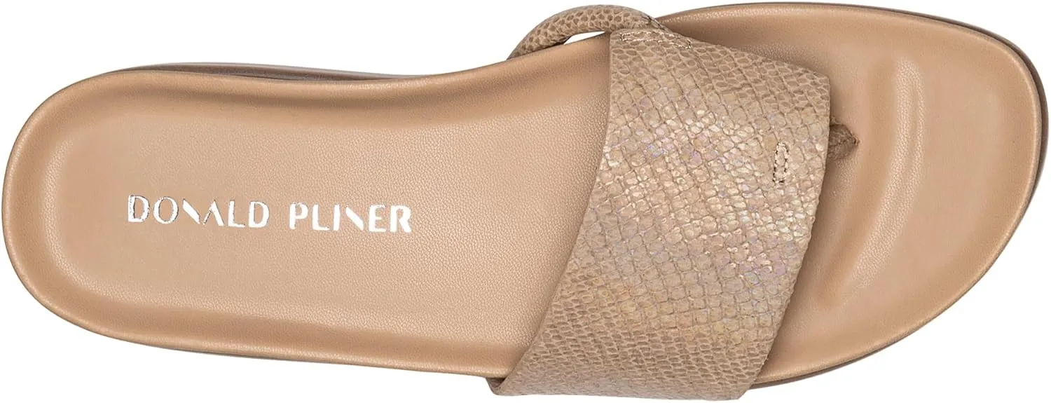Donald Pliner Women's Fifi Slide Sandals, Women's Summer Sandals, Women’s Shoes, Comfortable Open-Toe Casual Flats