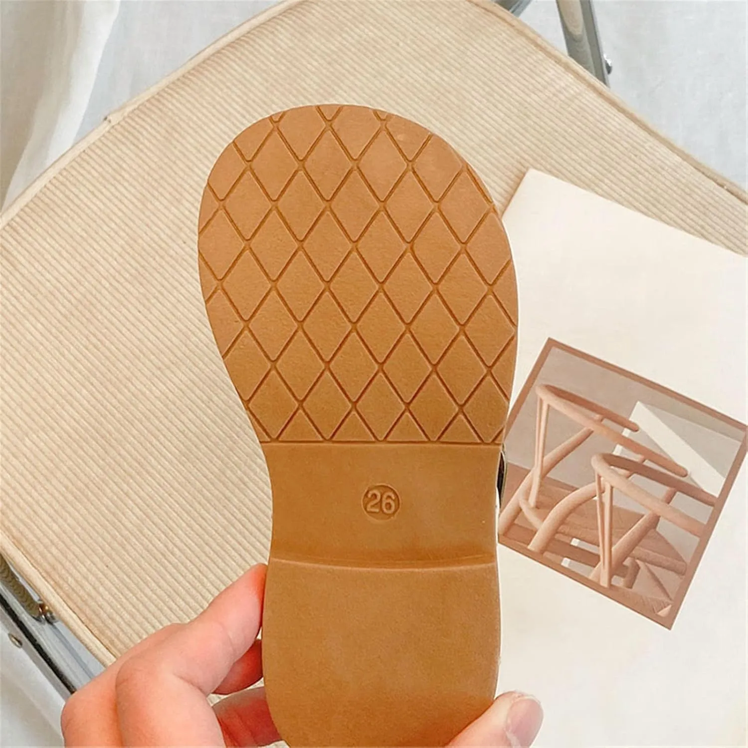 EnJoCho 1 to 12 Years Girls Leather Bow Design Soft Round Toe Princess Dress Flat Shoes Nonslip Shoes Children Princess