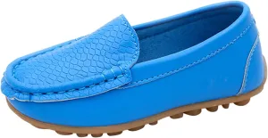 EnJoCho Kids Princess Shoes Toddler Little Kid Boys Girls Soft Slip On Loafers Dress Flat Shoes Boat Casual Shoes
