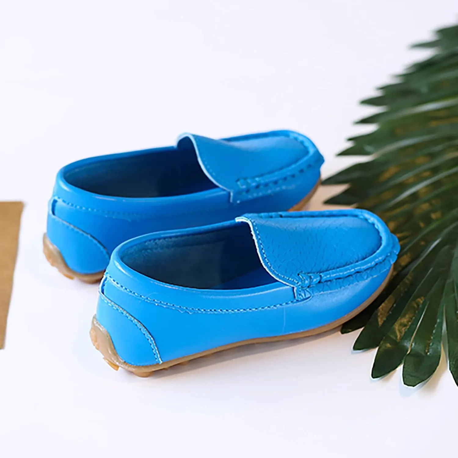 EnJoCho Kids Princess Shoes Toddler Little Kid Boys Girls Soft Slip On Loafers Dress Flat Shoes Boat Casual Shoes
