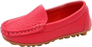 EnJoCho Kids Princess Shoes Toddler Little Kid Boys Girls Soft Slip On Loafers Dress Flat Shoes Boat Casual Shoes
