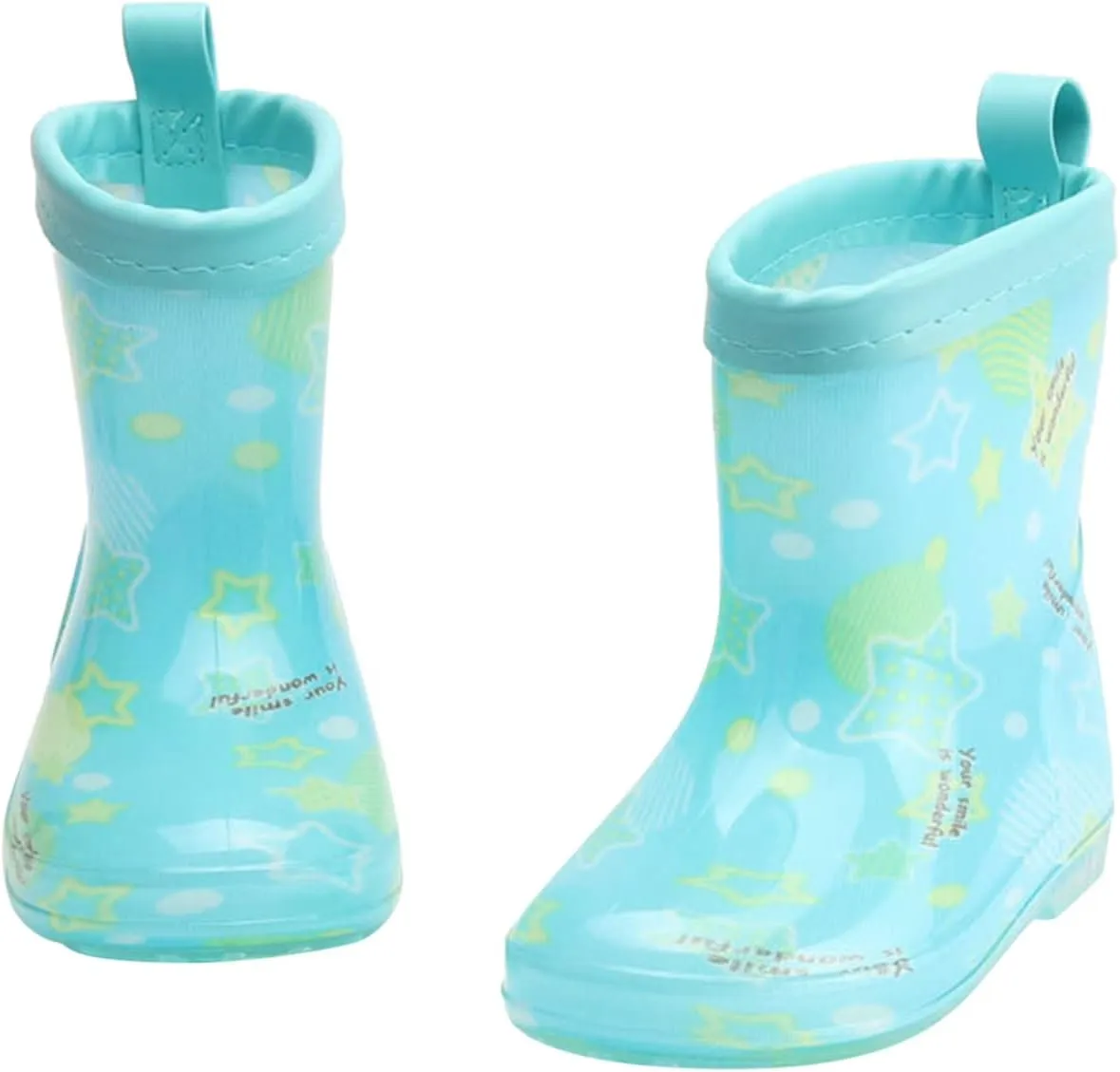 EnJoCho Outdoor Shoes for Toddler Kids Rain Boots Cartoon Bowknot Infant Boys Girls PVC Rain Boots Children Non Slip