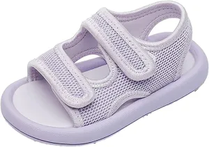 EnJoCho Toddler Cartoon Shoes Kids Girls Boys Unisex Casual Open Toe Light Weight Adjustable Straps Summer Sports Sandals