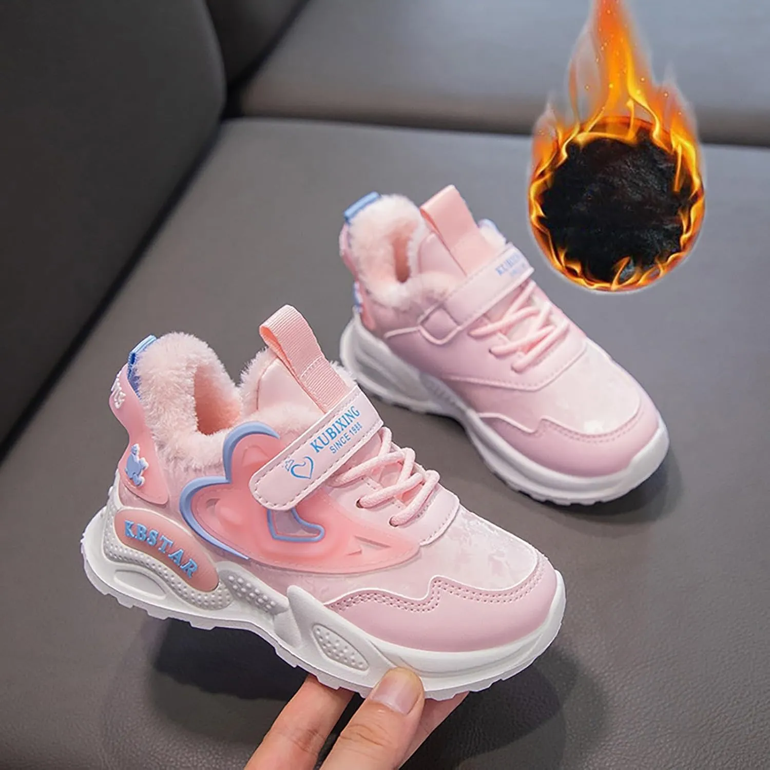 Fashion All Seasons Children Sports Shoes Girls Boys Flat Sole Thick Sole Non Slip Comfortable Casual Girls Sneaker