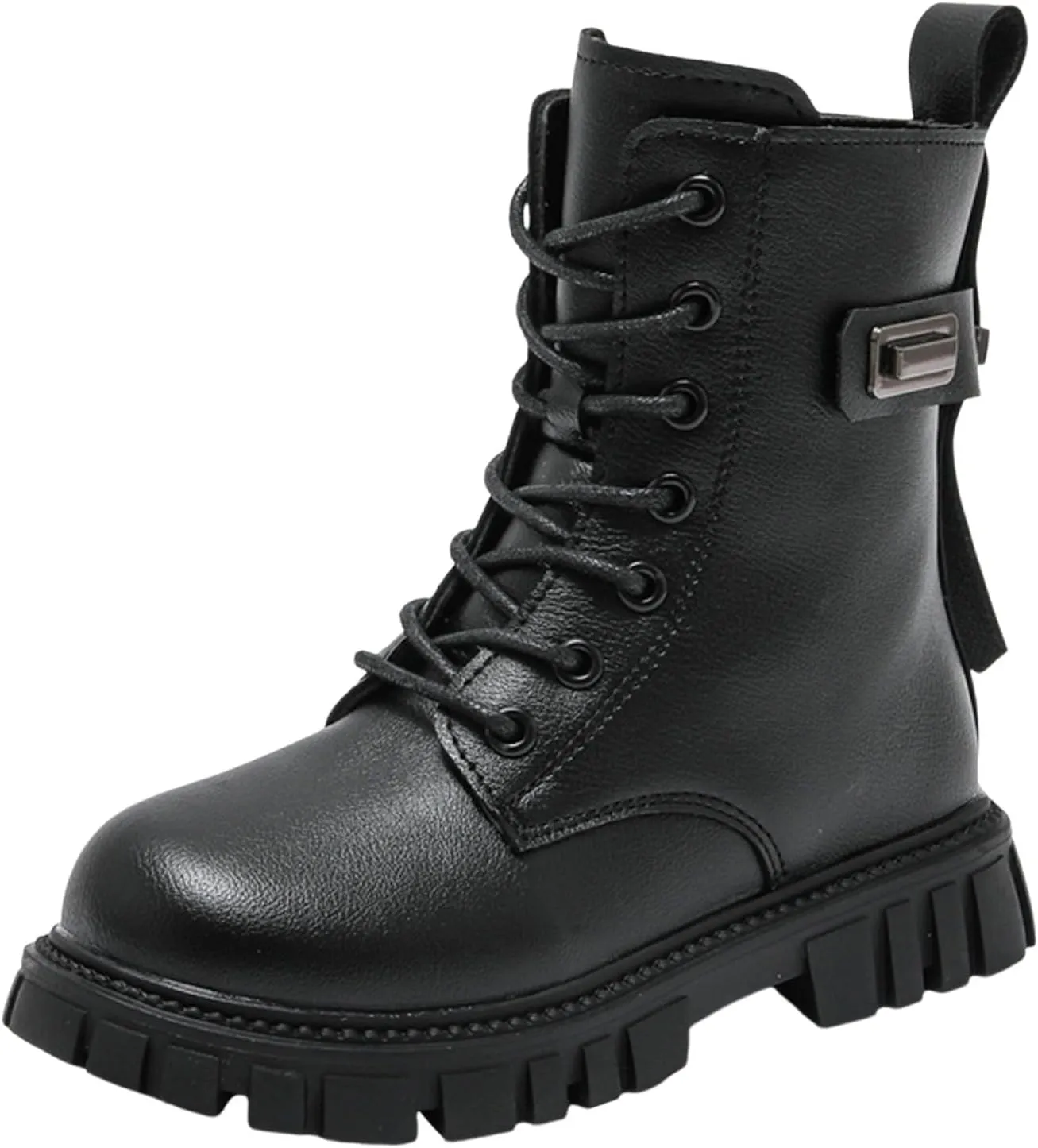 Fashion Ankle Boots for Girls Outdoor Ankle Hiking Boots Military Combat Boots Girls Ankle Boots Size 2 3 4 5 6 7 8
