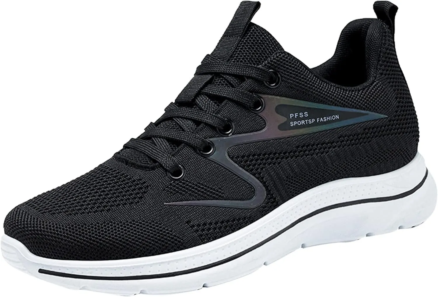 Fashion Summer and Casual Men Flat Lightweight Mesh Breathable Solid Color Mens Sneaker Shoes Support Sneaker