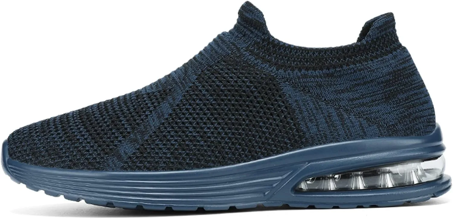 Fashion Summer Men Mesh Breathable Comfortable Air Cushion Sole Casual Slip On Sneaker Rack for Men Bedroom Wall