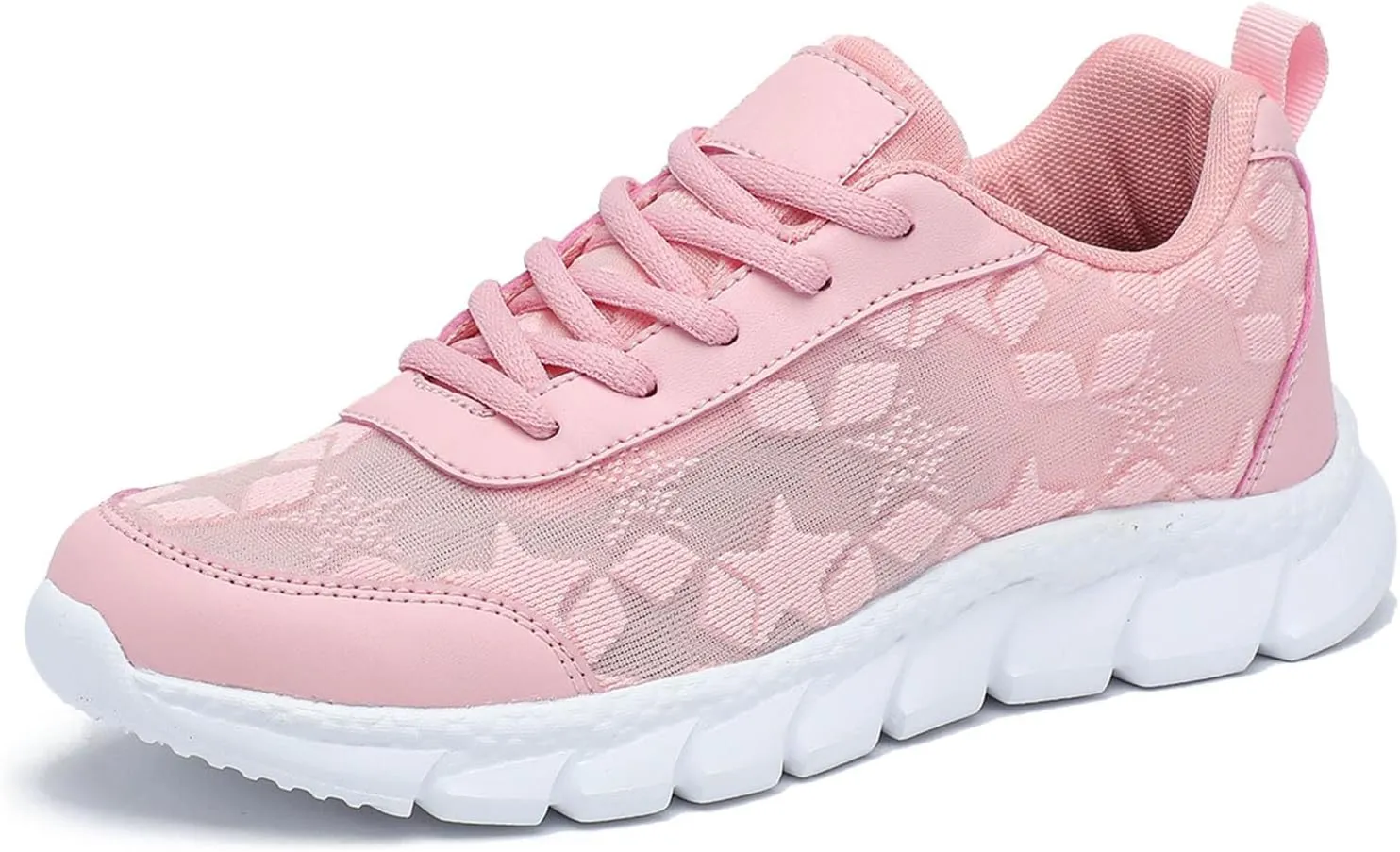 Flying Weaving Sneakers Women New Korean Fashion Round Head Lace Up Casual Shoes Thick Bottom Running Easy Works Shoes